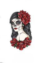 Red rose fashion iron on heat transfers