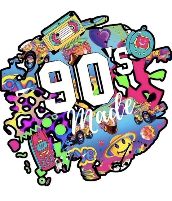 90s made iron on heat transfers
