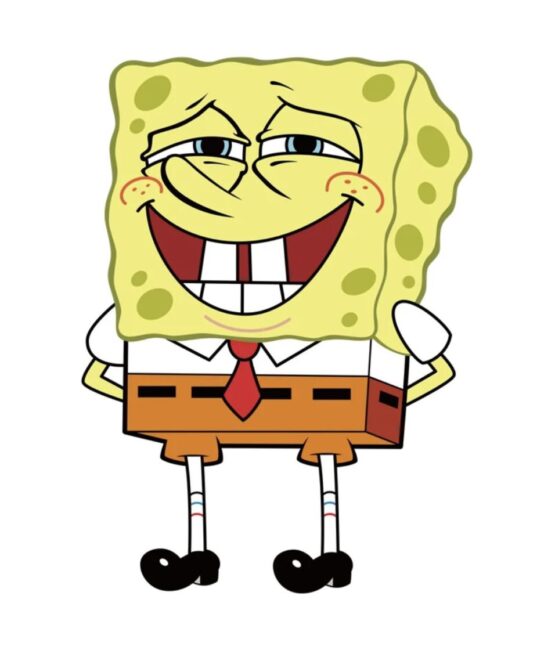 SpongeBob design 2 iron on heat transfers