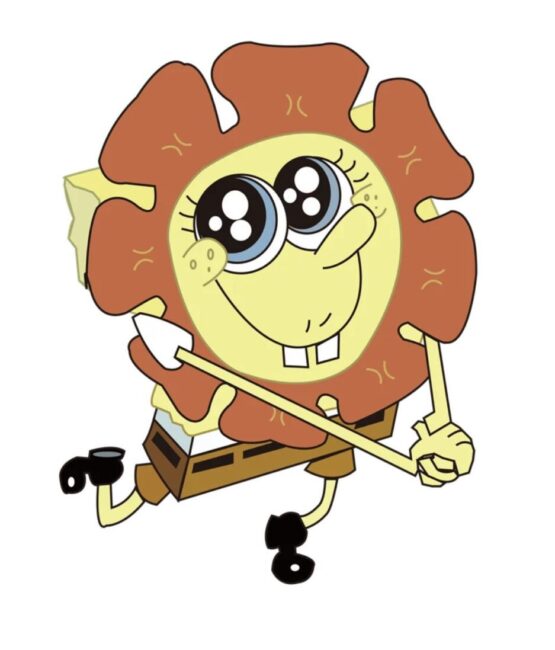 SpongeBob design 4 iron on heat transfers