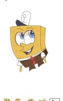 SpongeBob design 8 iron on heat transfers