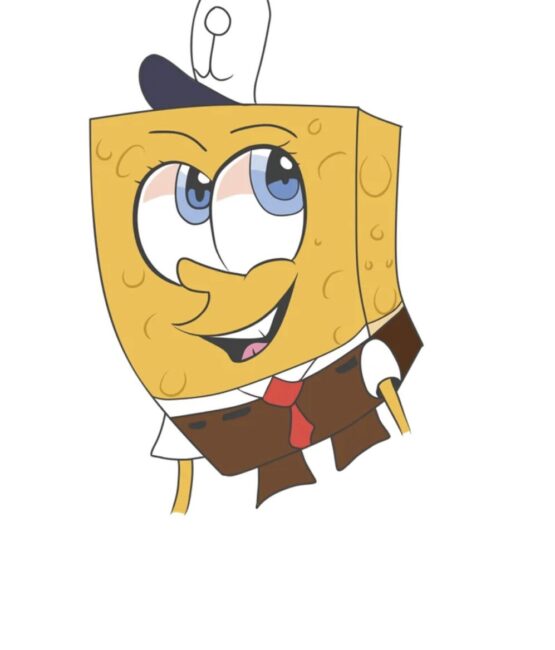 SpongeBob design 8 iron on heat transfers
