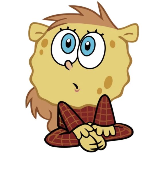SpongeBob design 5 iron on heat transfers