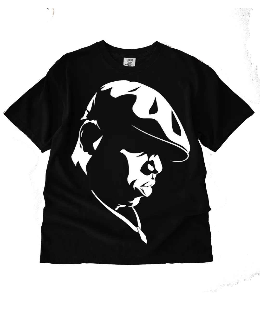 Biggie hat black hiphop iron on heat transfers