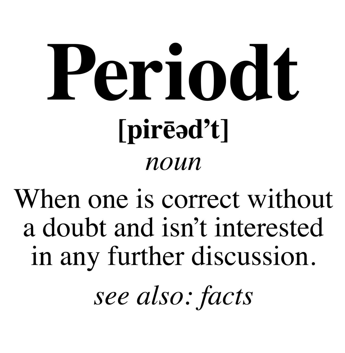 Periodt iron on heat transfers