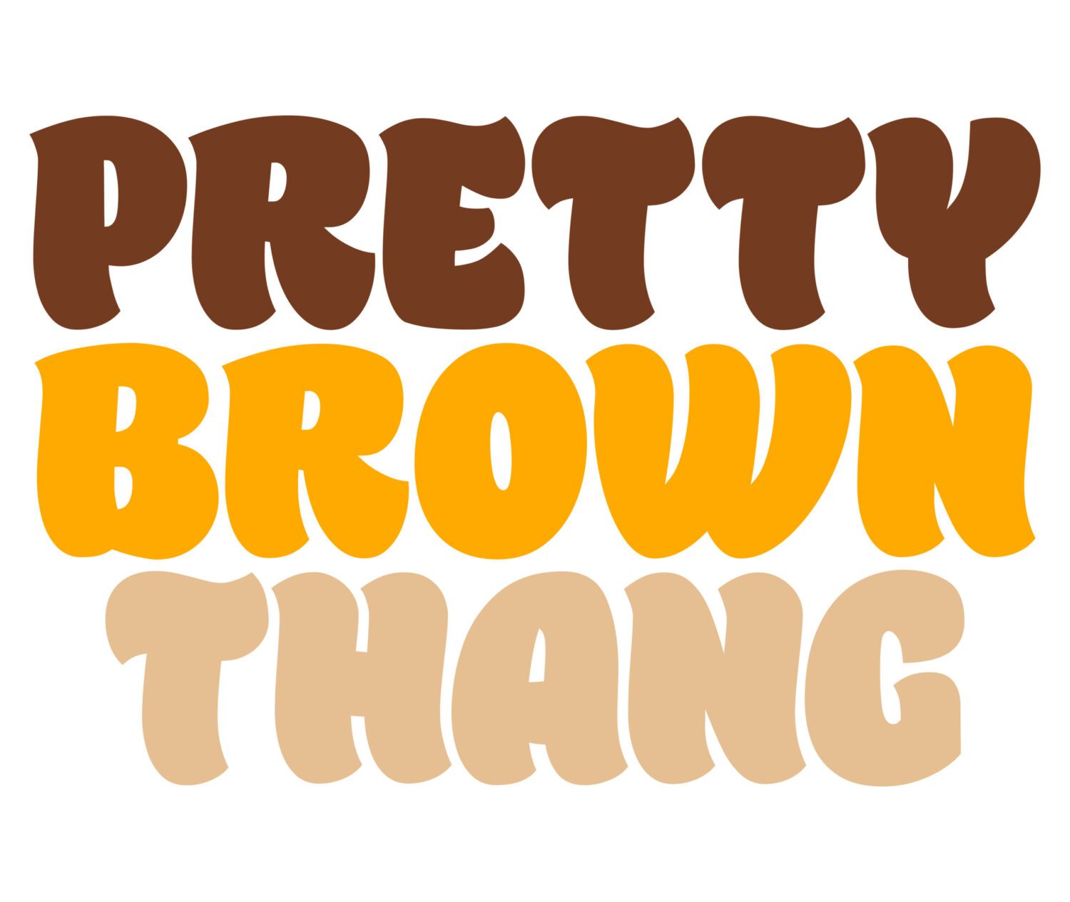 Pretty brown thang iron on heat transfers