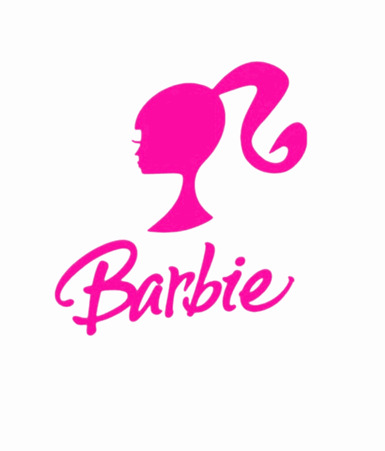 Pink Barbie iron on heat transfers