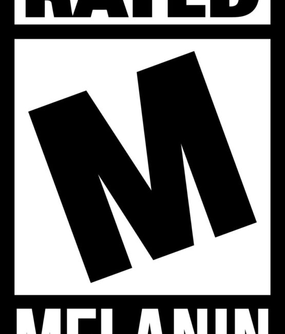 Rated melanin iron on heat transfers