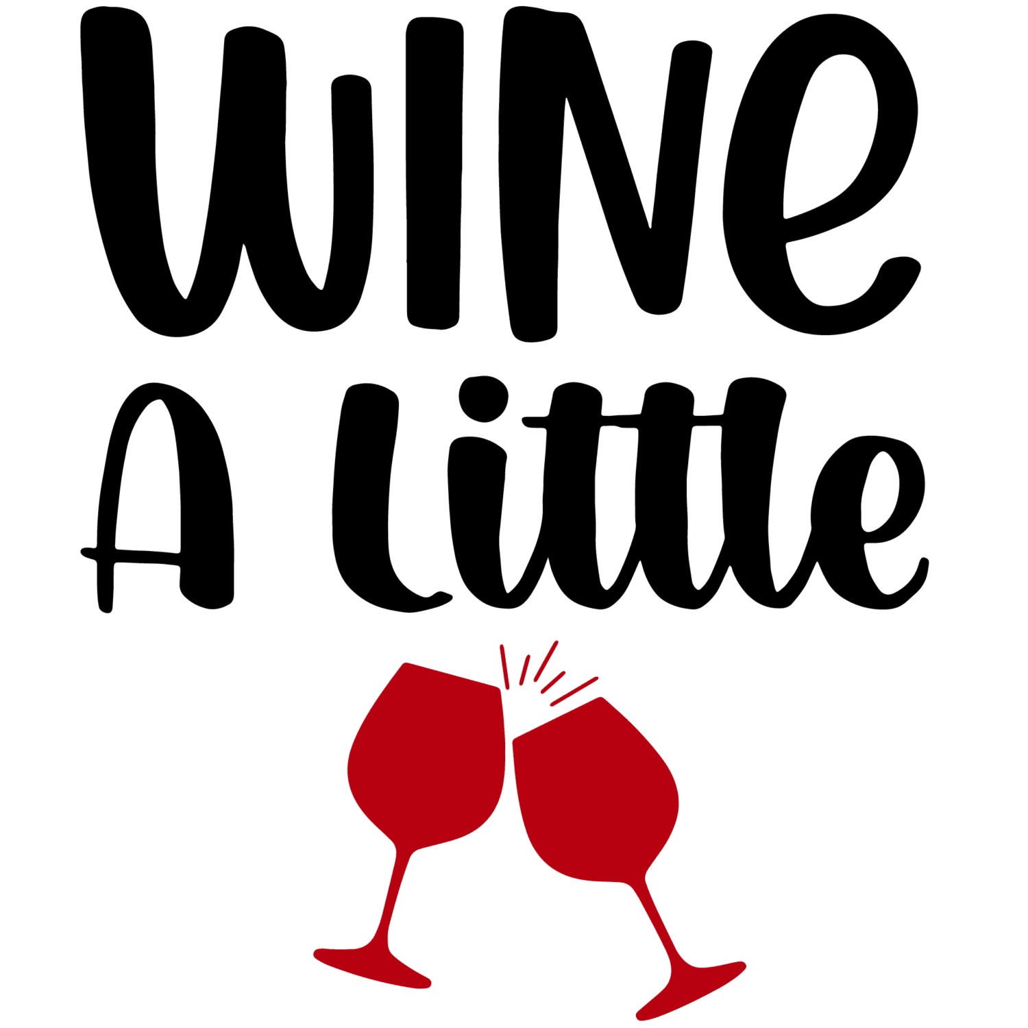 Wine a little DTF iron on heat transfers