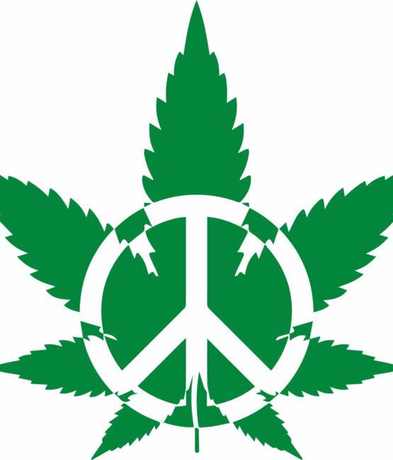 Cannabis peace plant iron on heat transfers