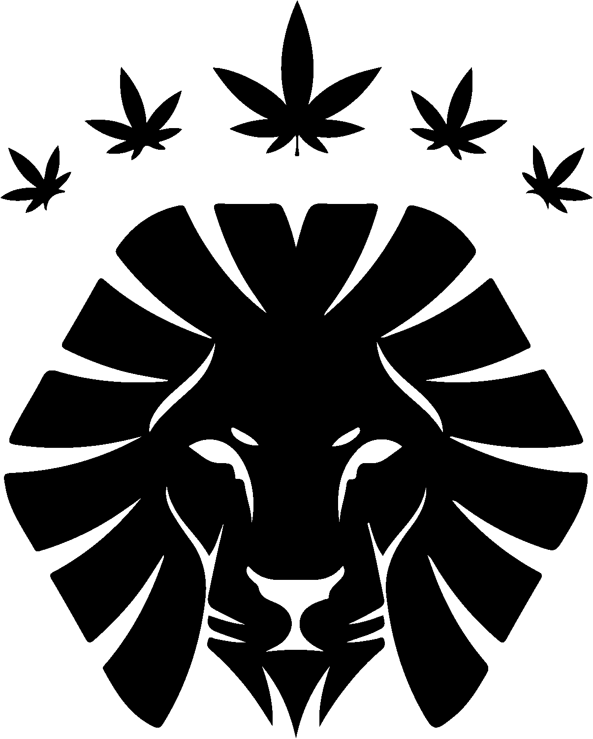 Lion cannabis iron on heat transfers - Image 2
