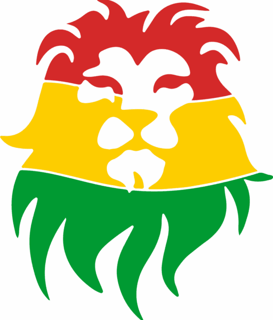 Lion rasta iron on heat transfers