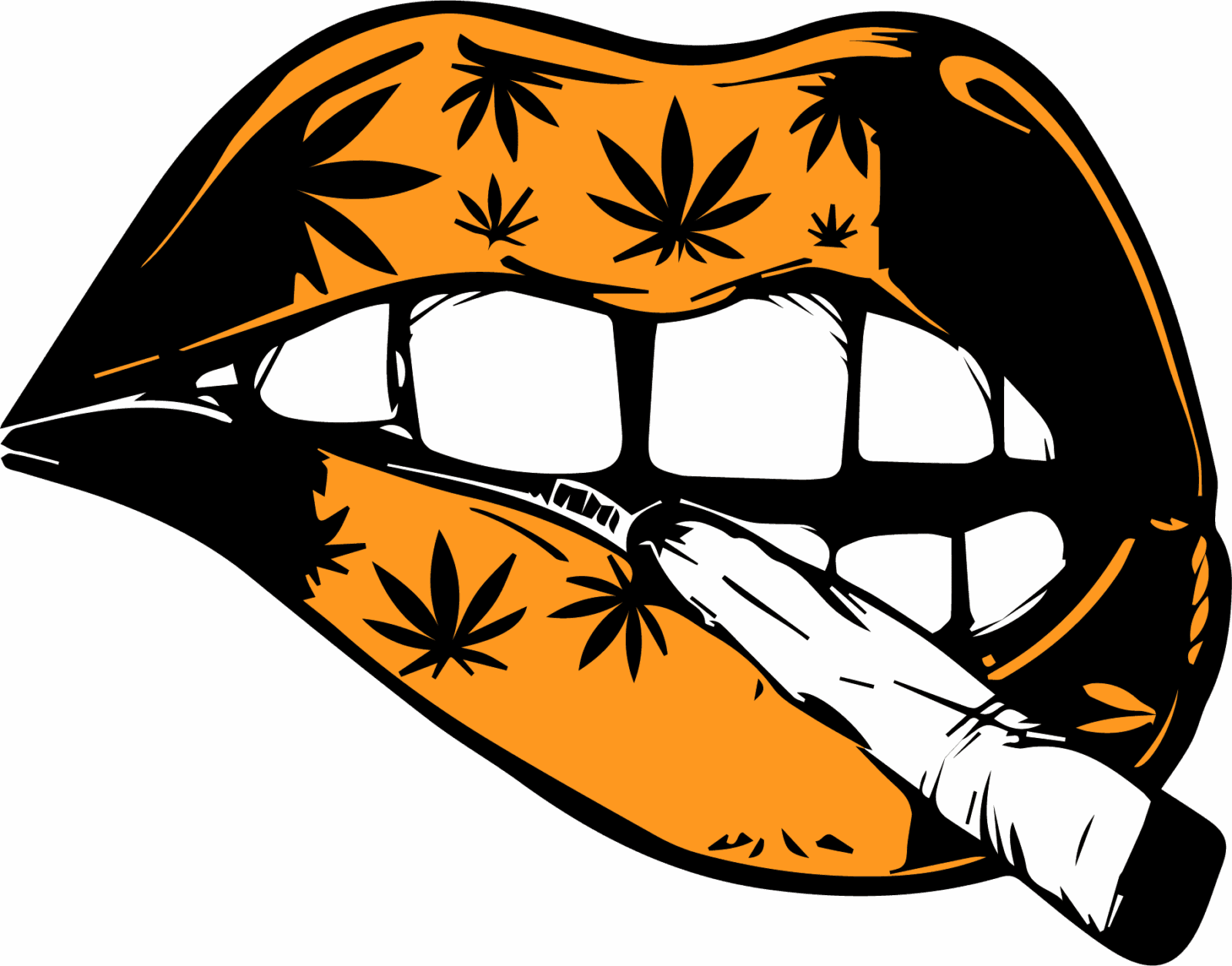 Cannabis lip iron on heat transfers - Image 5