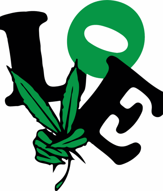 Cannabis Love iron on heat transfers