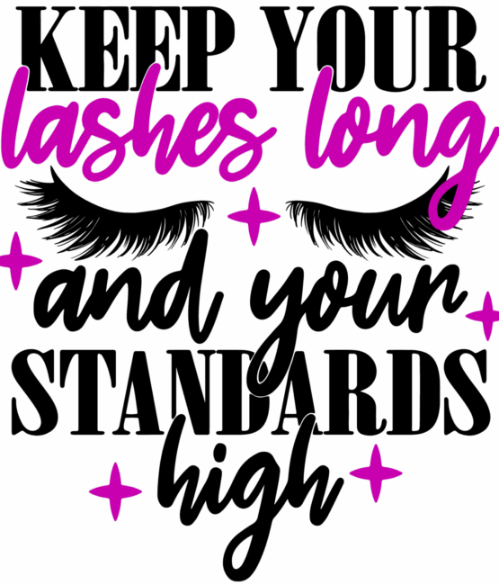 Keep your lashes long heat transfers