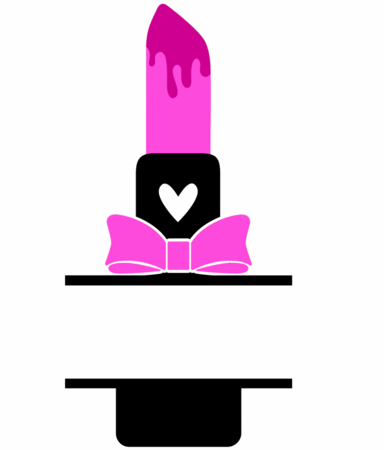 Heart lipstick iron on heat transfers