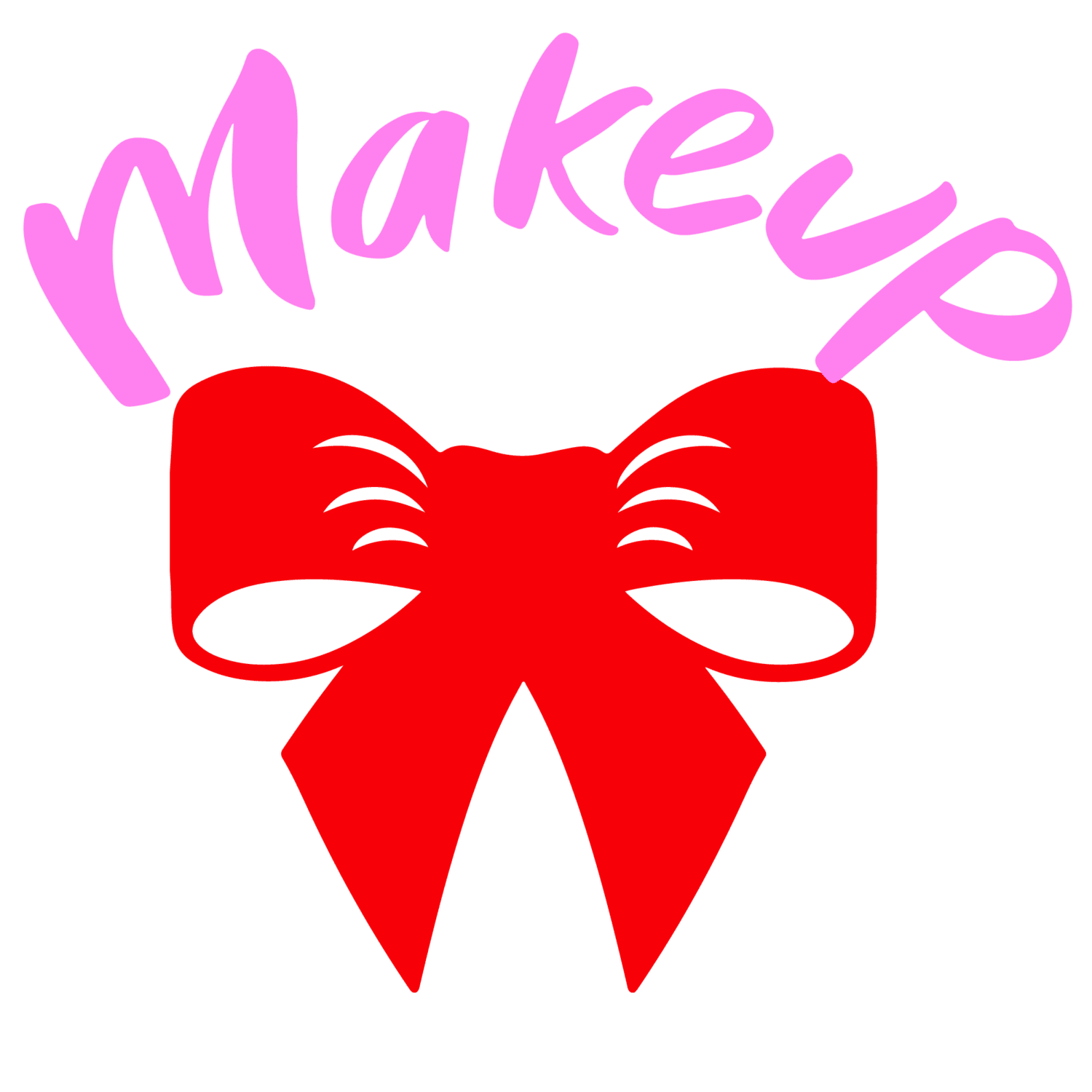 Make up bow iron on heat transfers