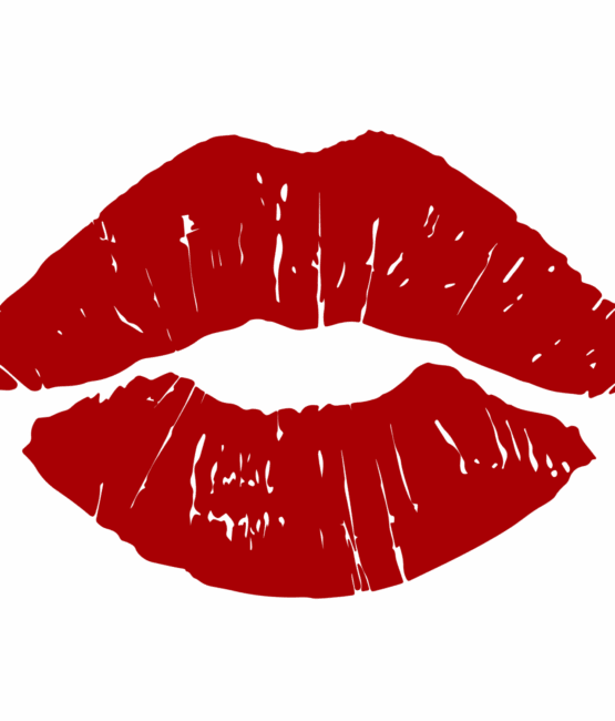 Make up red lip iron on heat transfers