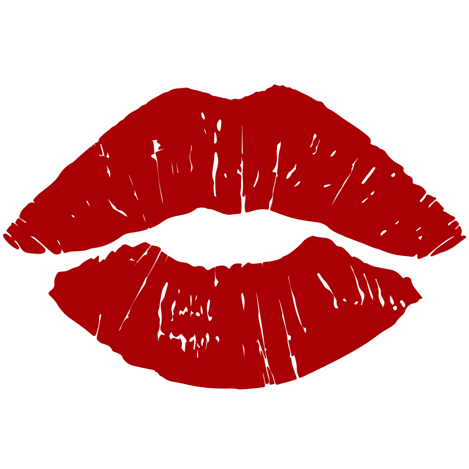 Make up red lip iron on heat transfers