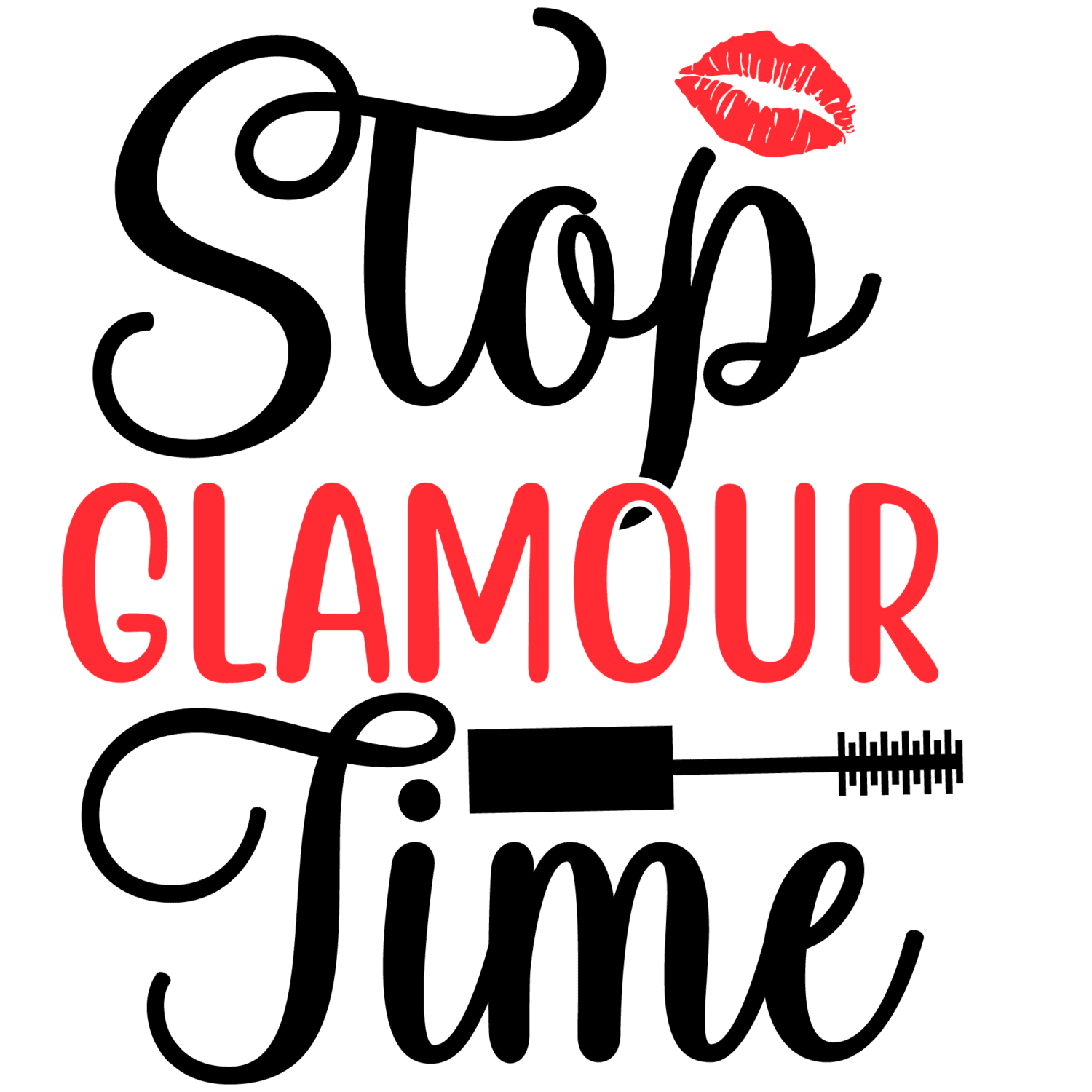 Stop glamour time iron on heat transfers