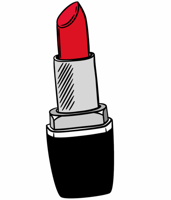 Lipstick iron on heat transfers