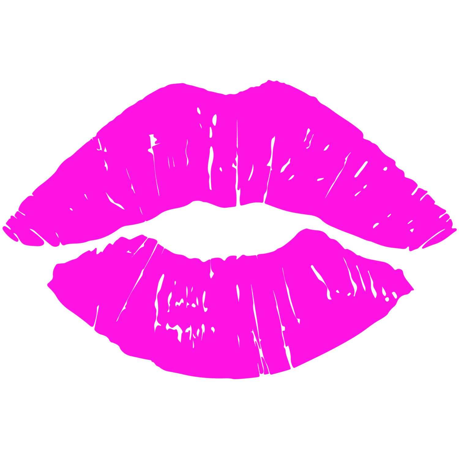 Make up Pink lip iron on heat transfers