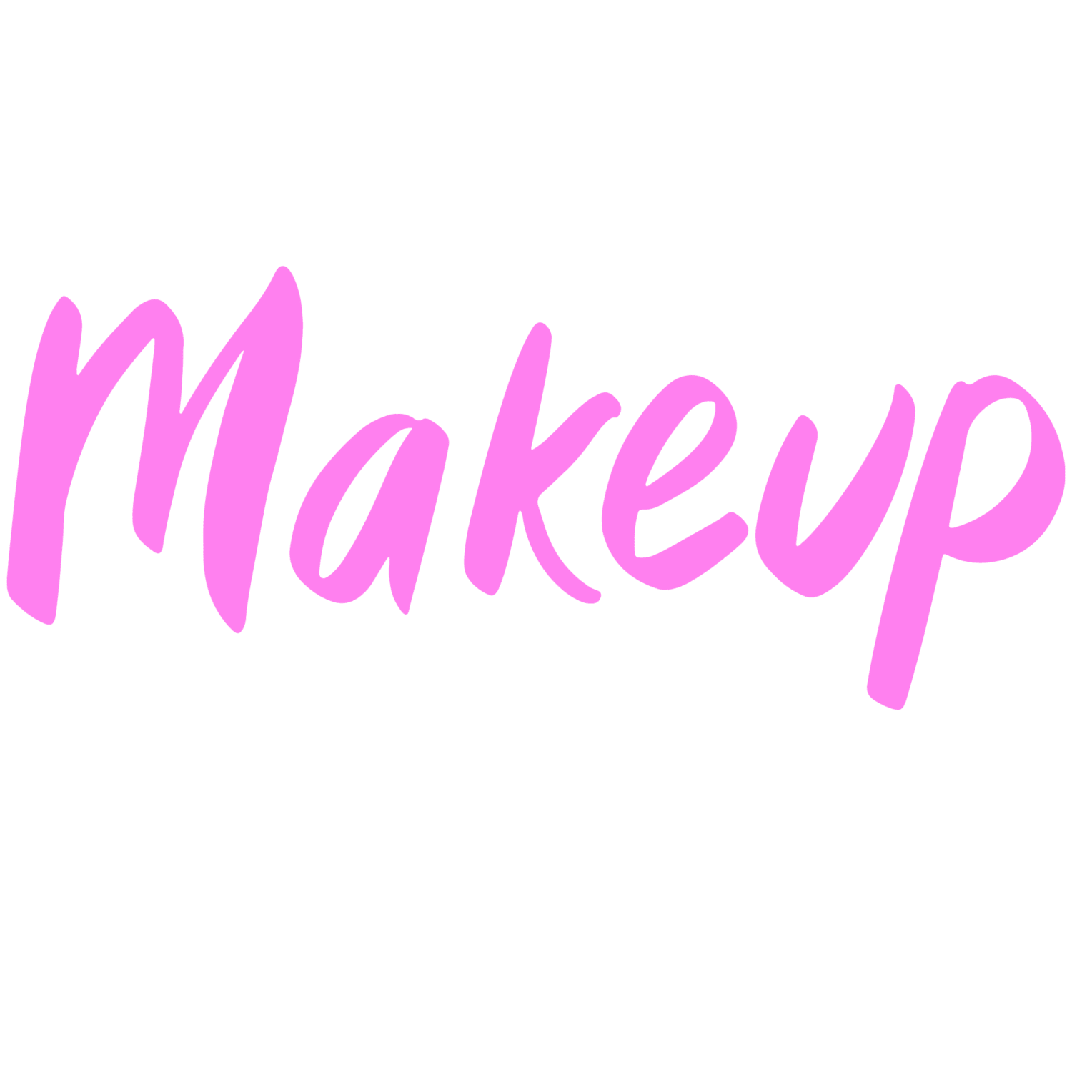 Make up iron on heat transfers