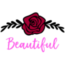 Beautiful rose iron on heat transfers