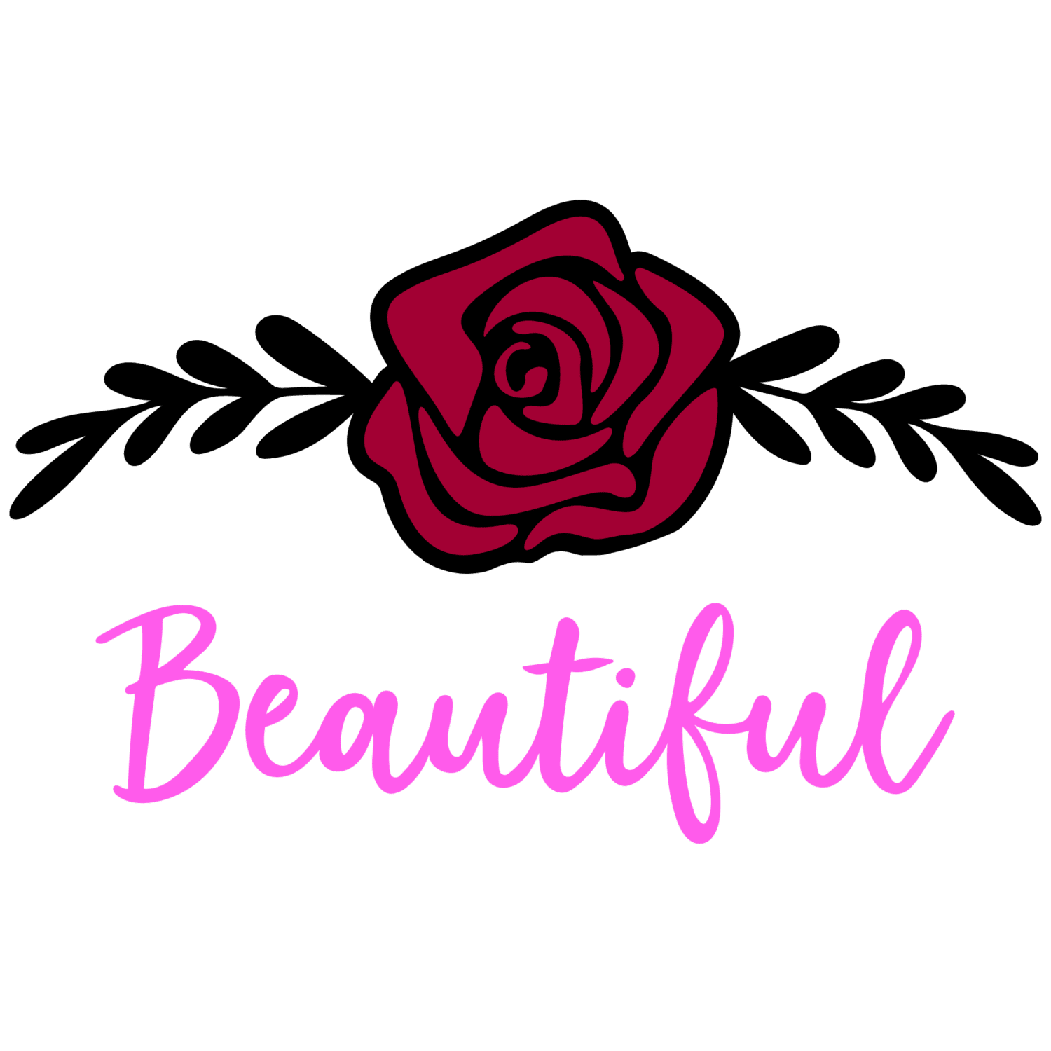 Beautiful rose iron on heat transfers