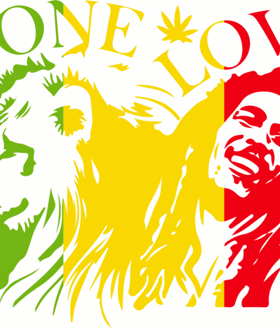 One love bob Marley iron on heat transfers