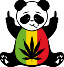 Cannabis bear iron on heat transfers