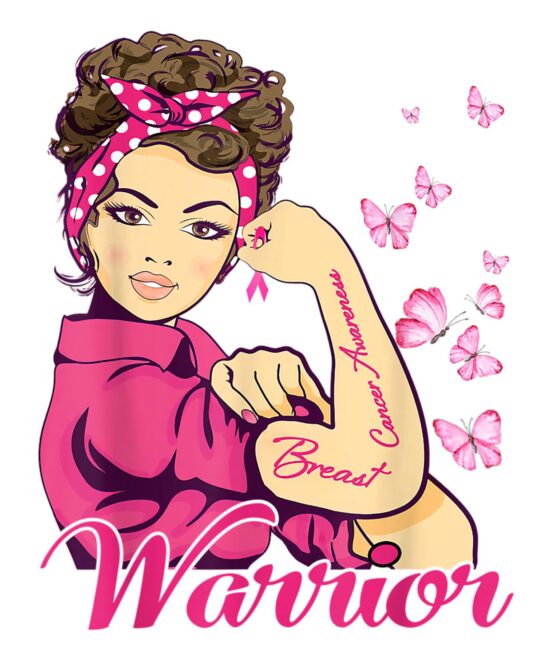 Pink warrior Cancer iron on heat transfers