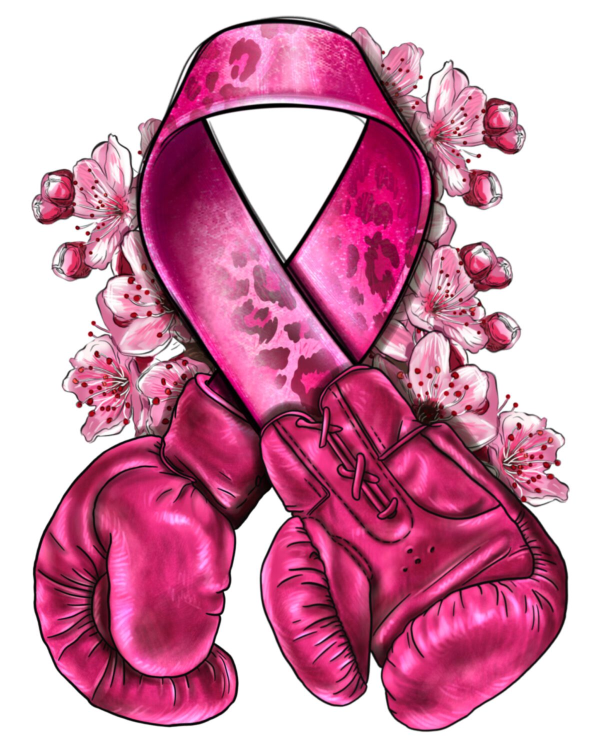 Pink Gloves Cancer iron on heat transfers