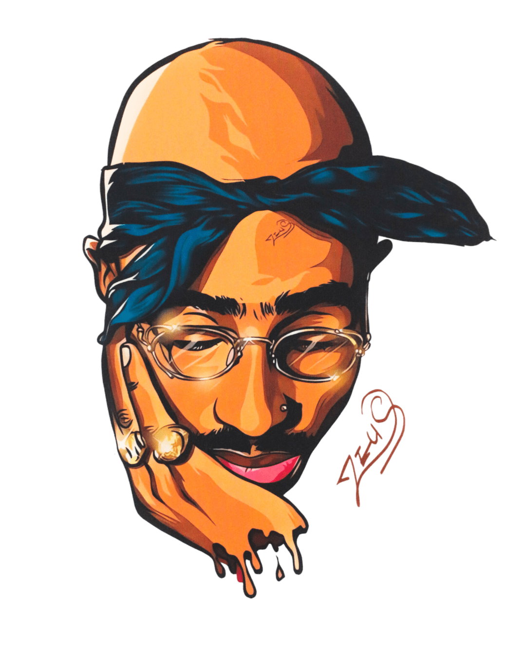 Tupac iron on heat transfers