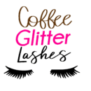Coffee glitter lashes make up heat transfers
