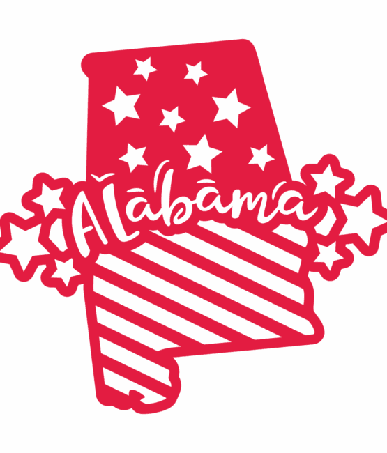 Red Alabama State heat transfers