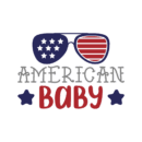 American baby patriotic heat transfers