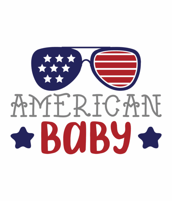 American baby patriotic heat transfers