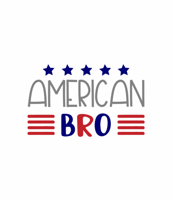 American bro patriotic heat transfers