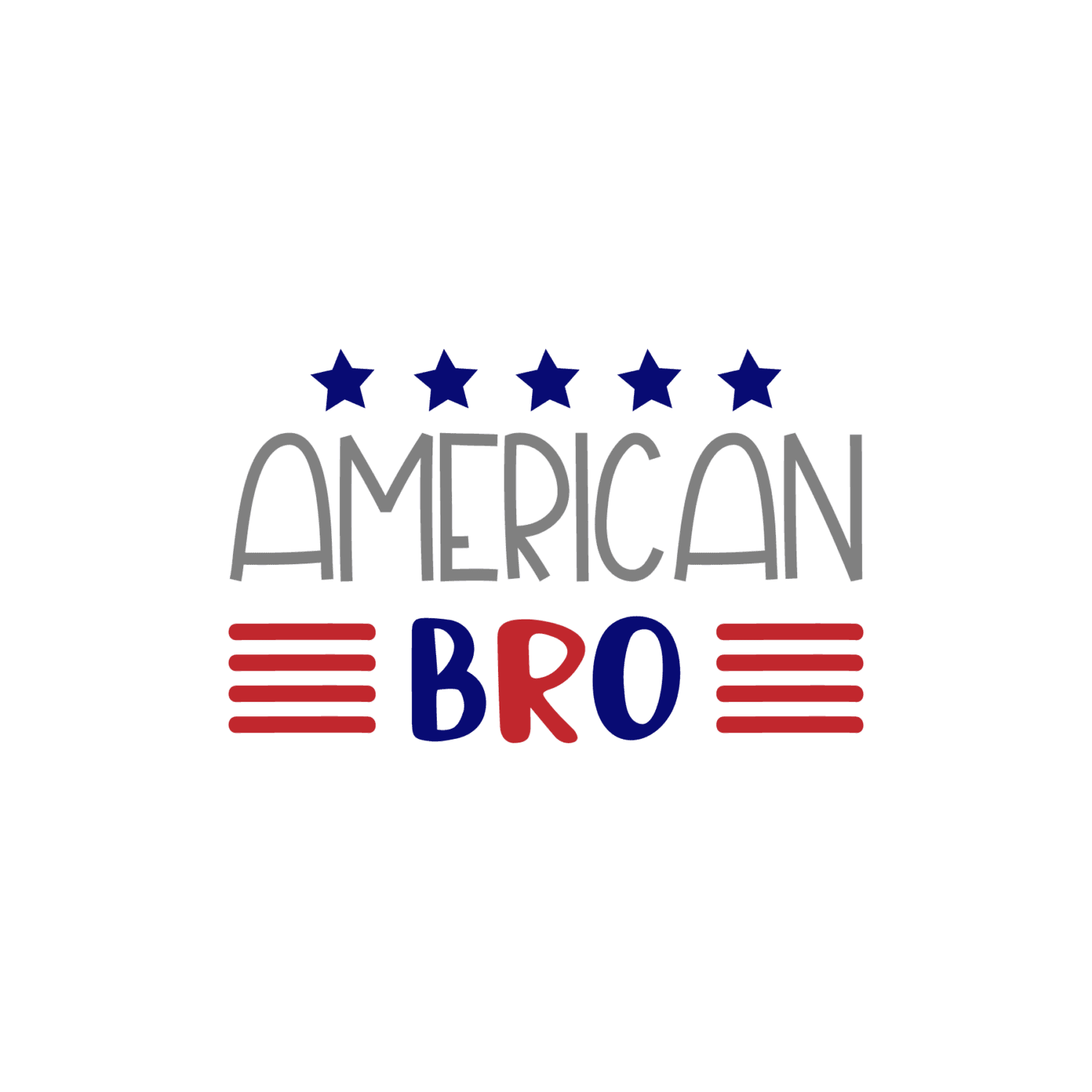 American bro patriotic heat transfers