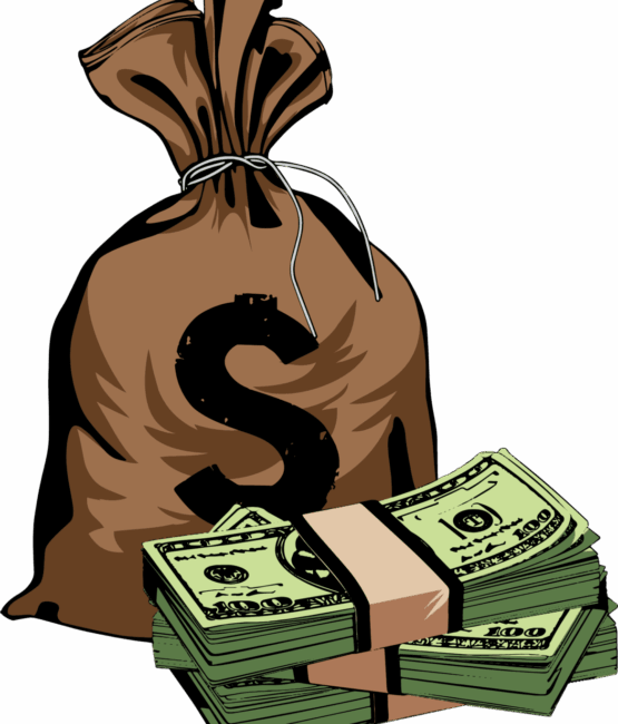 Money bag iron heat transfers