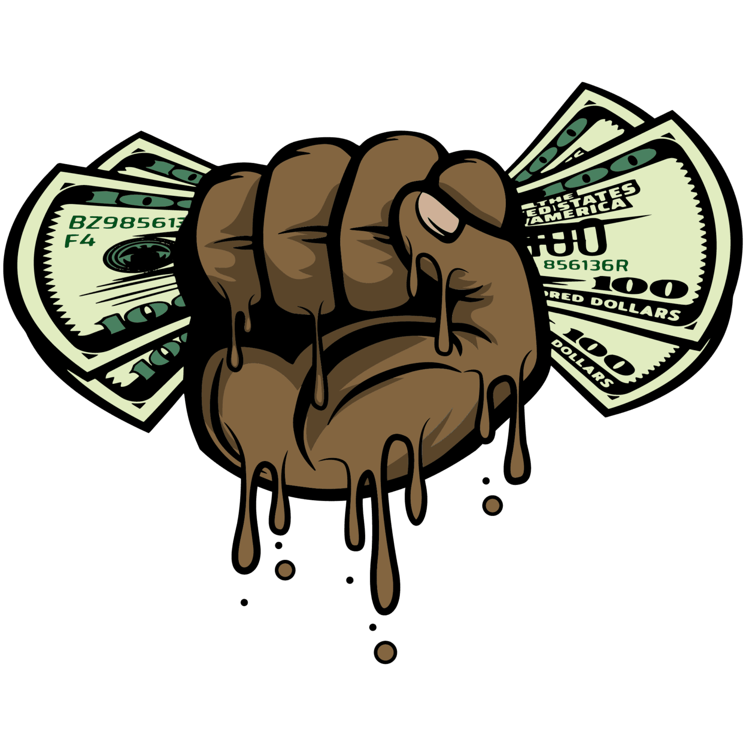 Money hand iron heat transfers