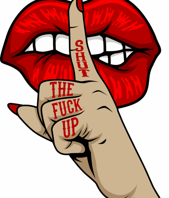 Shut up lip iron heat transfers