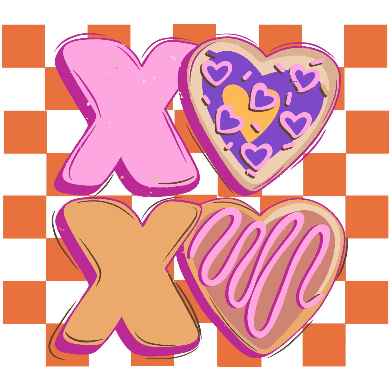 Retro valentine transfers 40