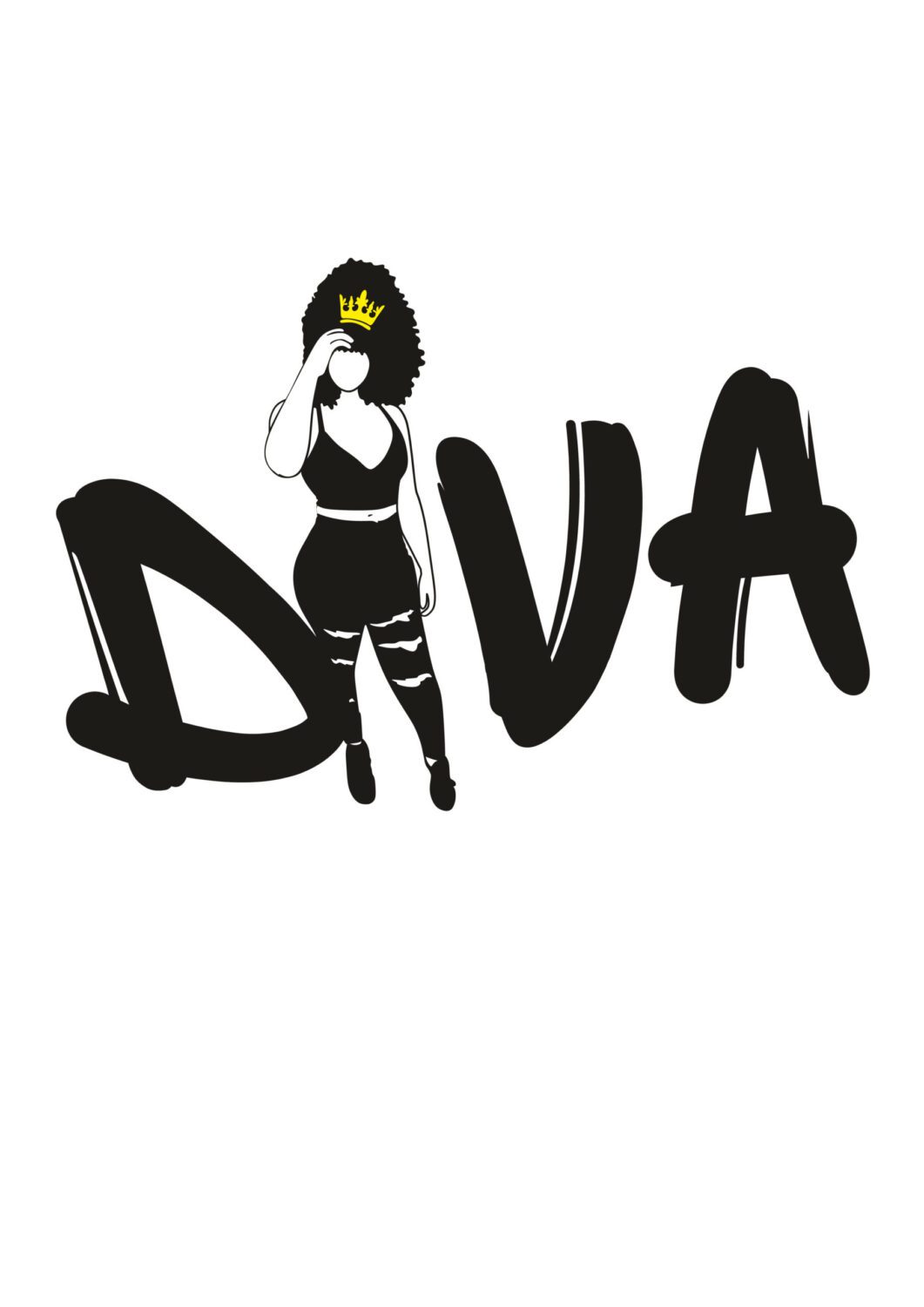 Diva iron on heat transfers