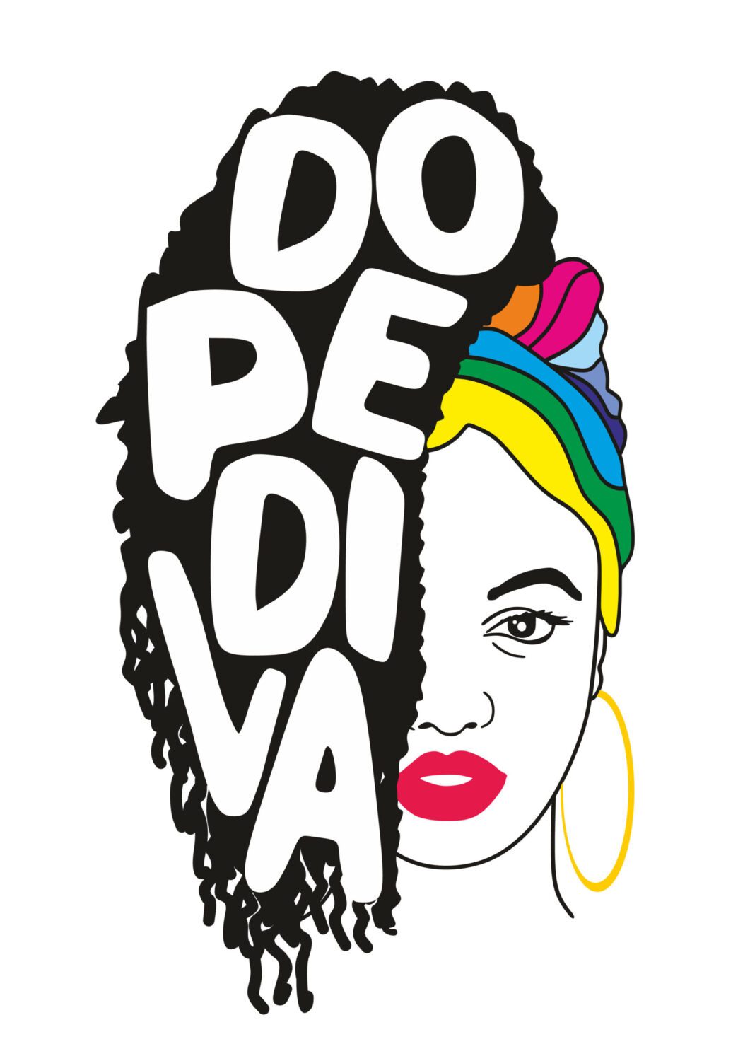 Black dope diva iron on heat transfers