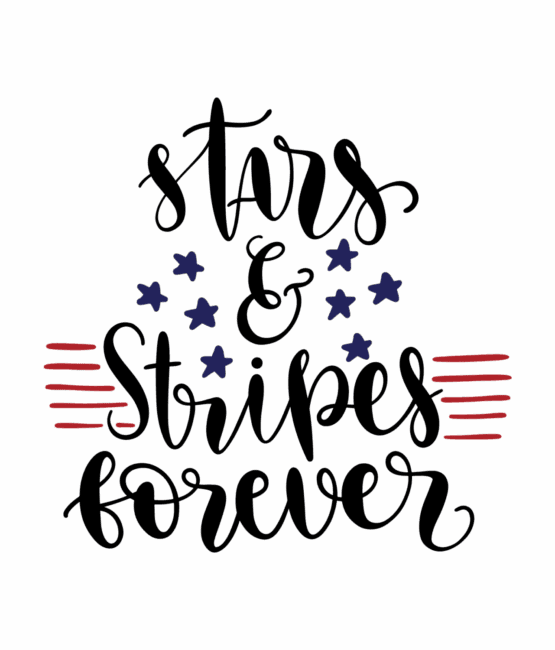 Stars and stripes forever patriotic heat transfers