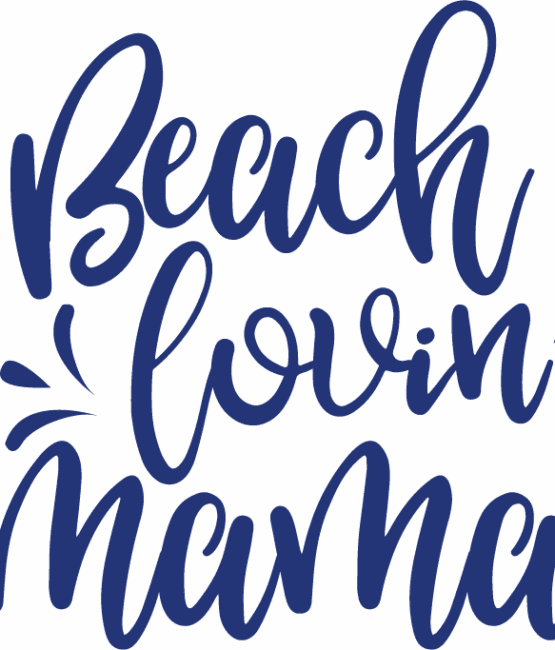 Beach loving mama iron on heat transfers