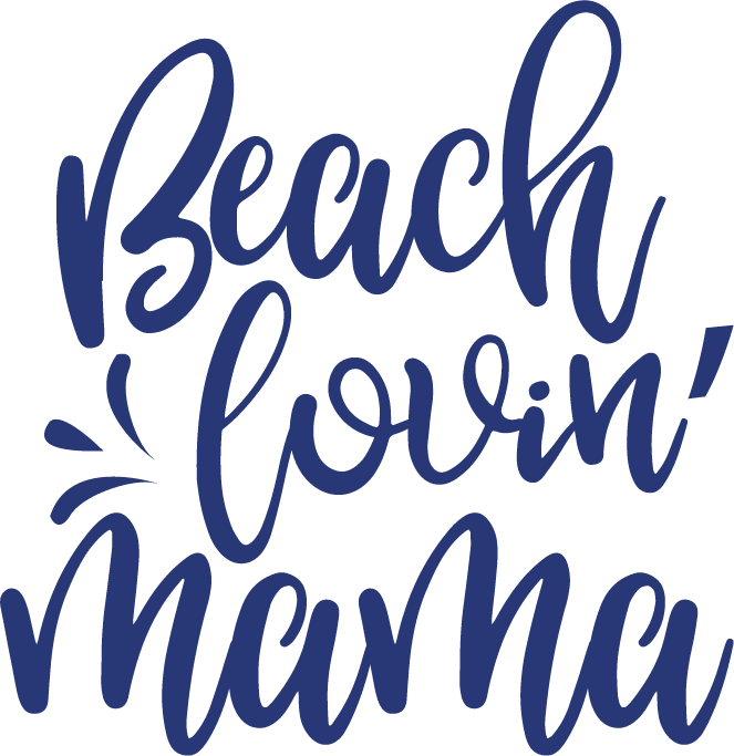 Beach loving mama iron on heat transfers