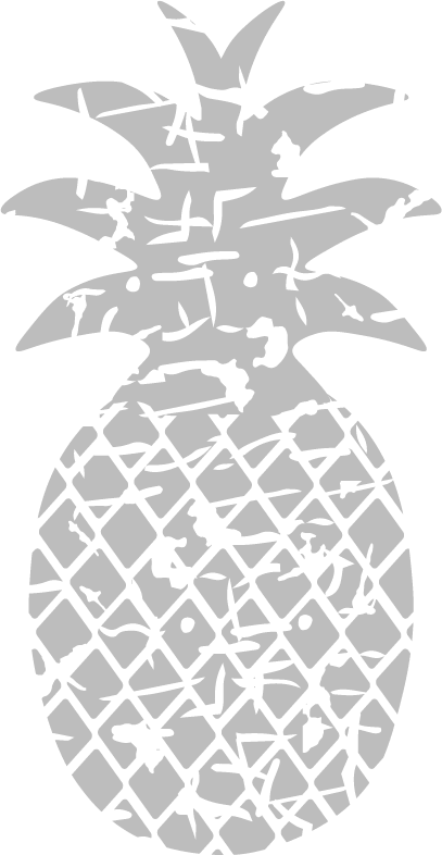 Pineapple iron on heat transfers
